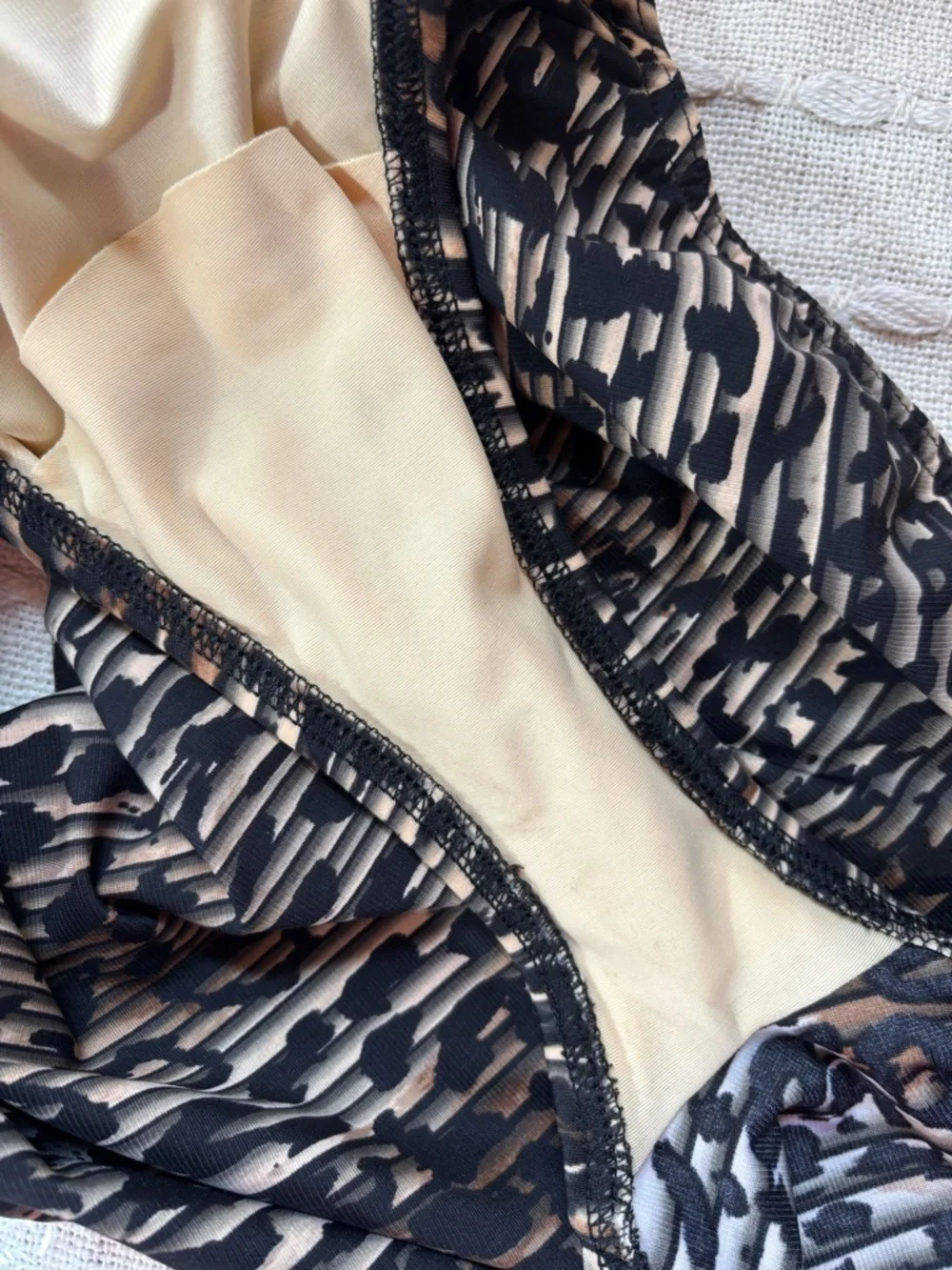 Miraclesuit Animal Print One-Piece Swimsuit in Black and Cream